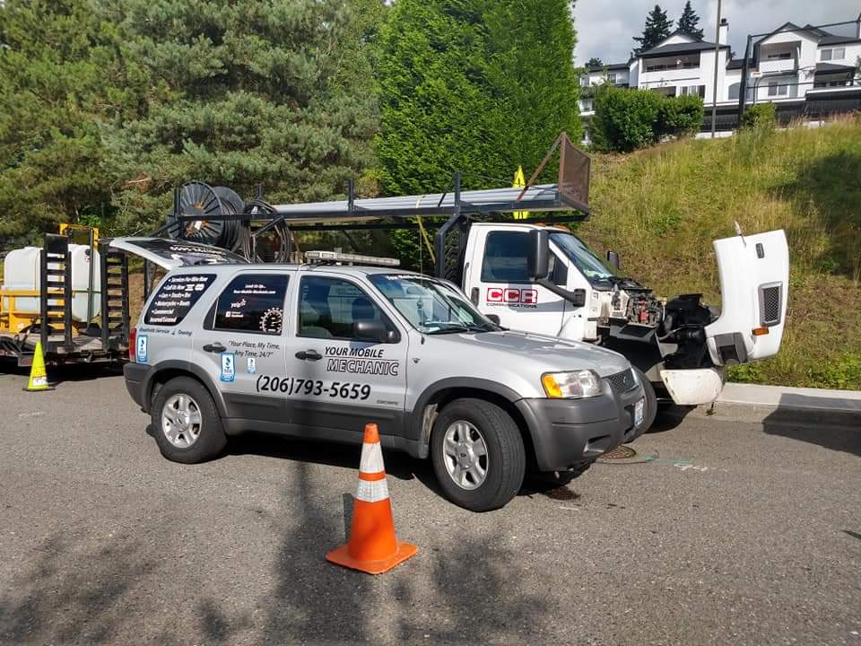 Your Mobile Mechanic service vehicle on location
